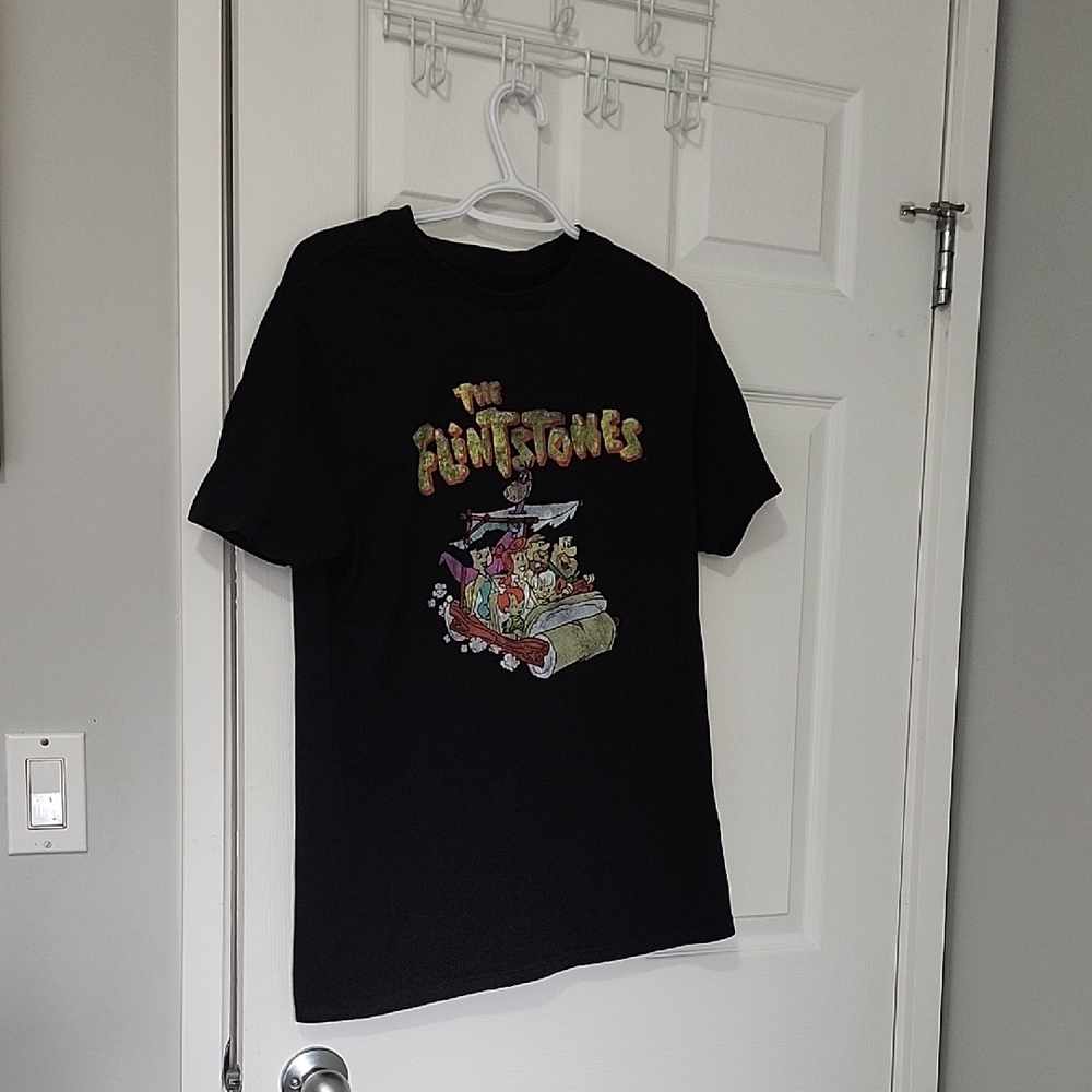 Black Flintstones Graphic Tshirt